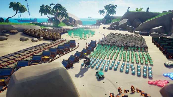 All this treasure and no one to try and steal it. Tons of loot easily acquired without any danger.